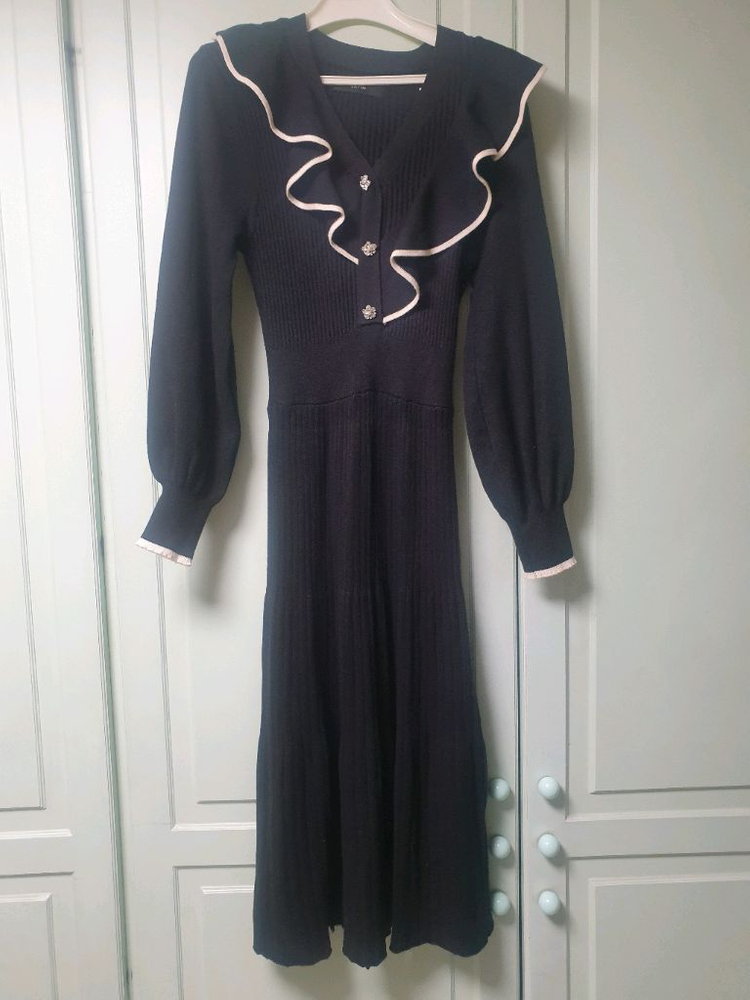 (free) 샤틴 니트 원피스--0