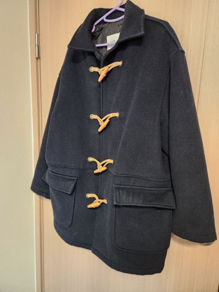 남여공용 떡볶이더블단추 오버핏코트--1