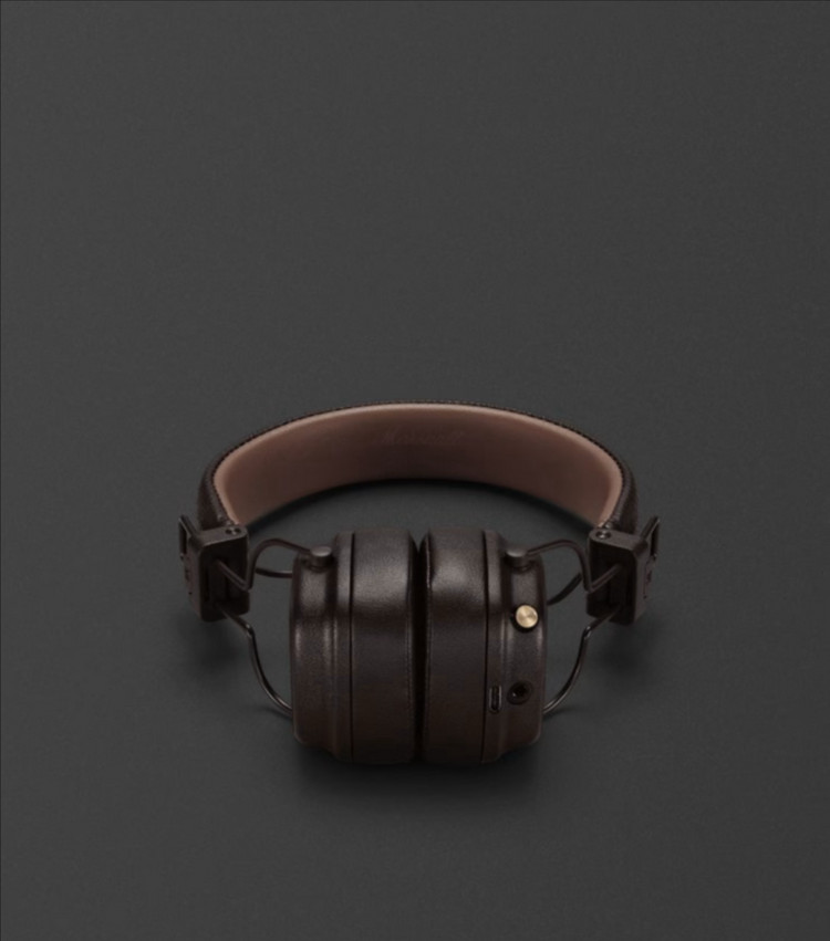 (미개봉 새상품) 마샬 메이저4 블루투스 헤드셋 브라운 (정품)--2