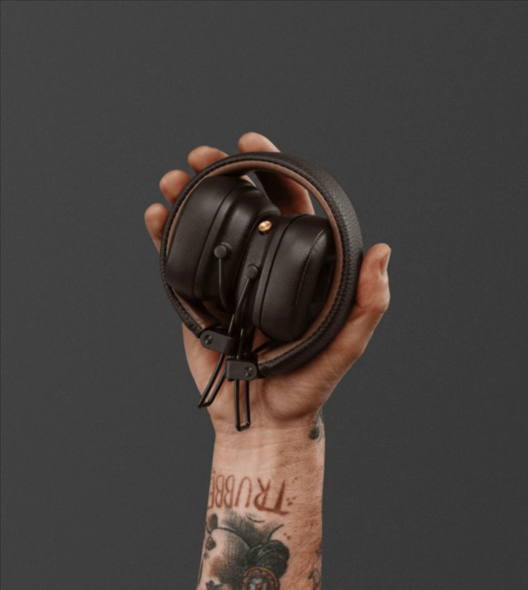 (미개봉 새상품) 마샬 메이저4 블루투스 헤드셋 브라운 (정품)--4