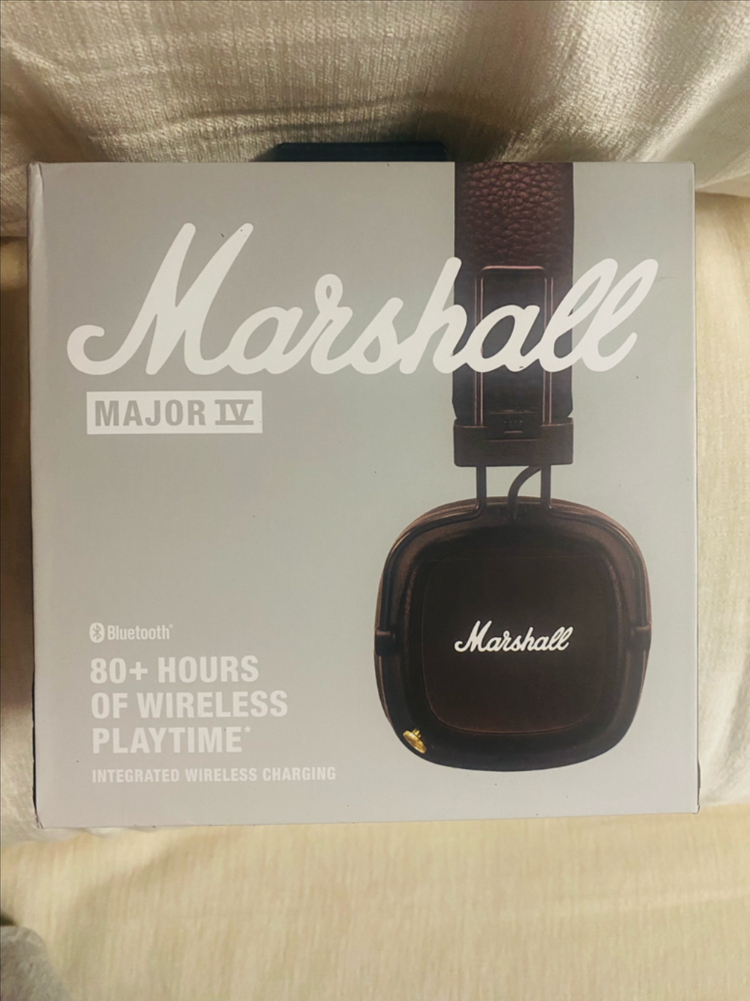 (미개봉 새상품) 마샬 메이저4 블루투스 헤드셋 브라운 (정품)--5