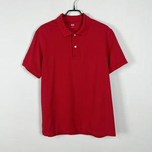 유니클로/카라 반팔 티 티셔츠 레드 남XL 105/라덴 이미지