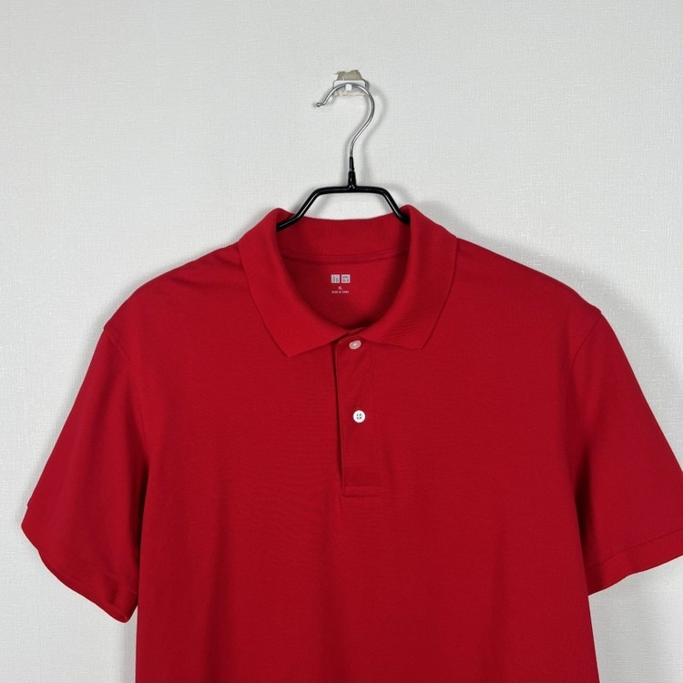 유니클로/카라 반팔 티 티셔츠 레드 남XL 105/라덴 이미지