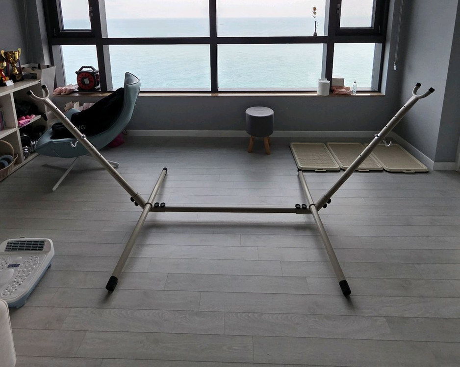 Boho 대형 해먹스탠드(베이지색) 이미지