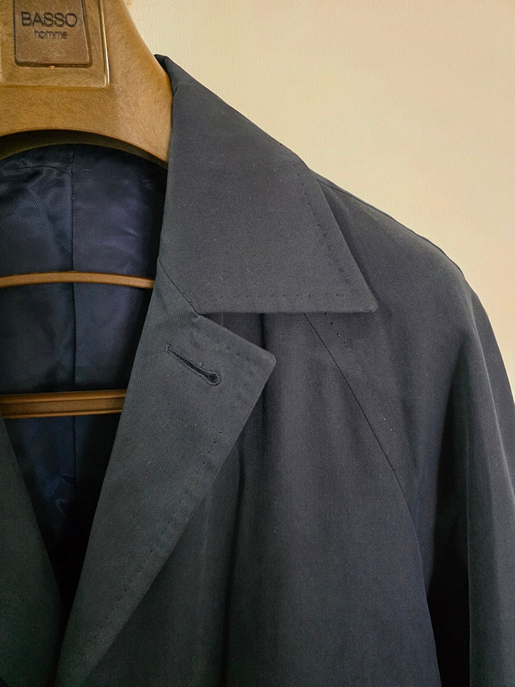 링자켓 RJ 다크네이비 캐시미어 코튼 벨티드 트렌치코트 / (코히어런스 캡틴선샤인 아나토미카 버버리 바스통) 이미지