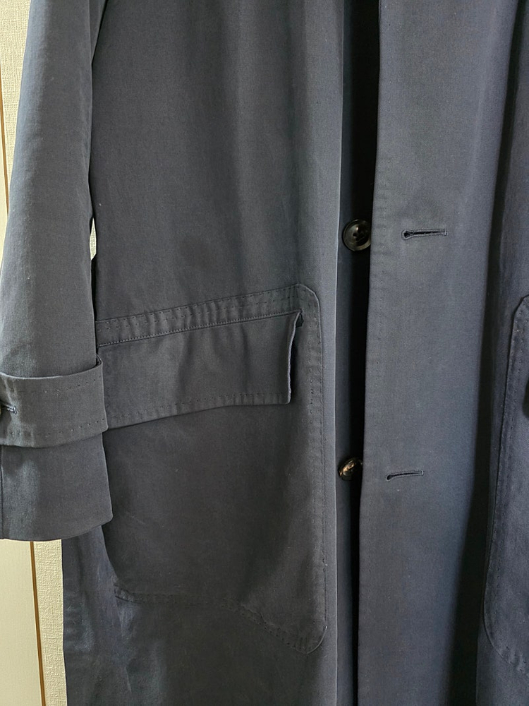 링자켓 RJ 다크네이비 캐시미어 코튼 벨티드 트렌치코트 / (코히어런스 캡틴선샤인 아나토미카 버버리 바스통) 이미지