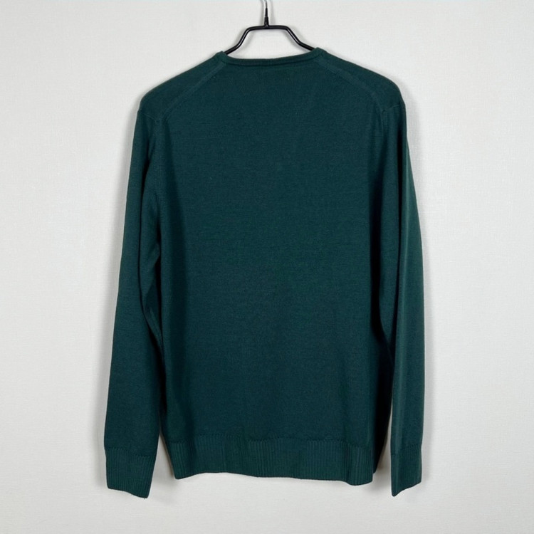 자라맨/울 브이넥 니트 그린 남L XL/라덴 이미지