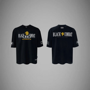 압도 블랙컴뱃 반팔 3사이즈 한정판 미개봉 올라잇프리덤본투윈짐웨어hdex디터민드 이미지