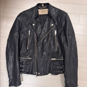 (Msize) 버버리 텀블 바이커 가죽자켓