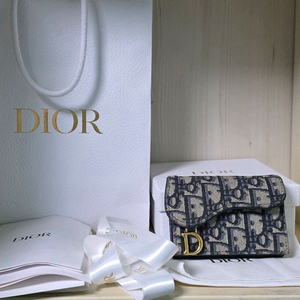 디올 새들 카드지갑