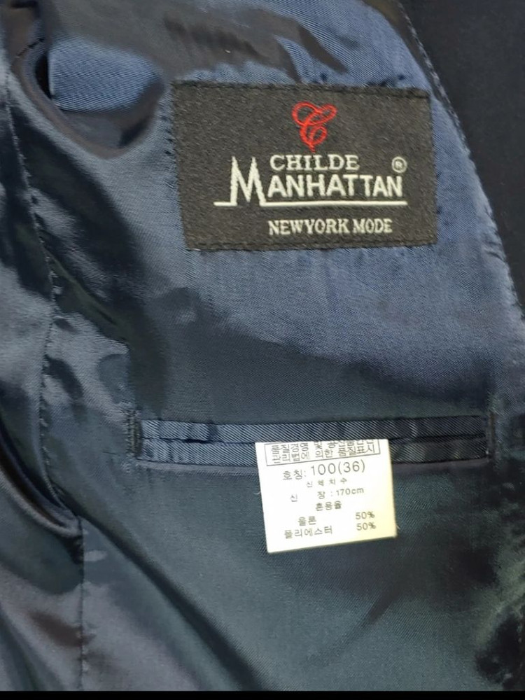 Childe Manhattan 남성 정장 자켓 100 (마사용재고) 춘추용 이미지