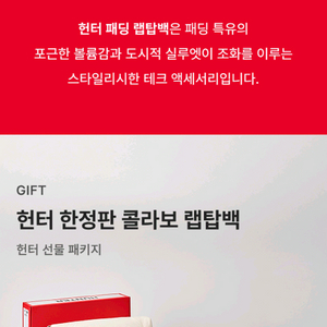 헌터 랩탑백 (화이트, 그레이 선택)