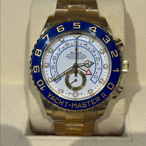 롤렉스 요트마스터 II 옐로골드 금통 화이트 벤츠핸즈 이미지