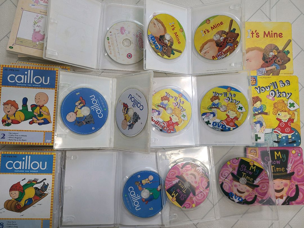 까이유 dvd 영어책 잉글리쉬에그 일괄 택포 이미지