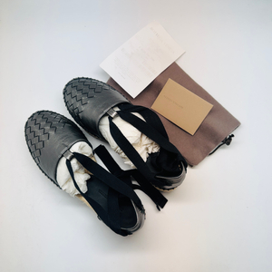 보테가베네타 Furrow 메탈 샌들 블랙 35 새제품