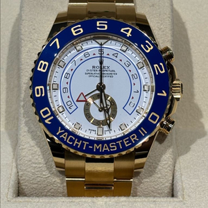 롤렉스 요트마스터 II 옐로골드 금통 화이트 벤츠핸즈 이미지