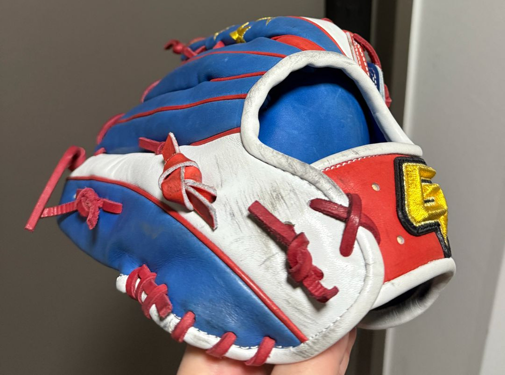 골드 어센틱 외야 야구글러브--7