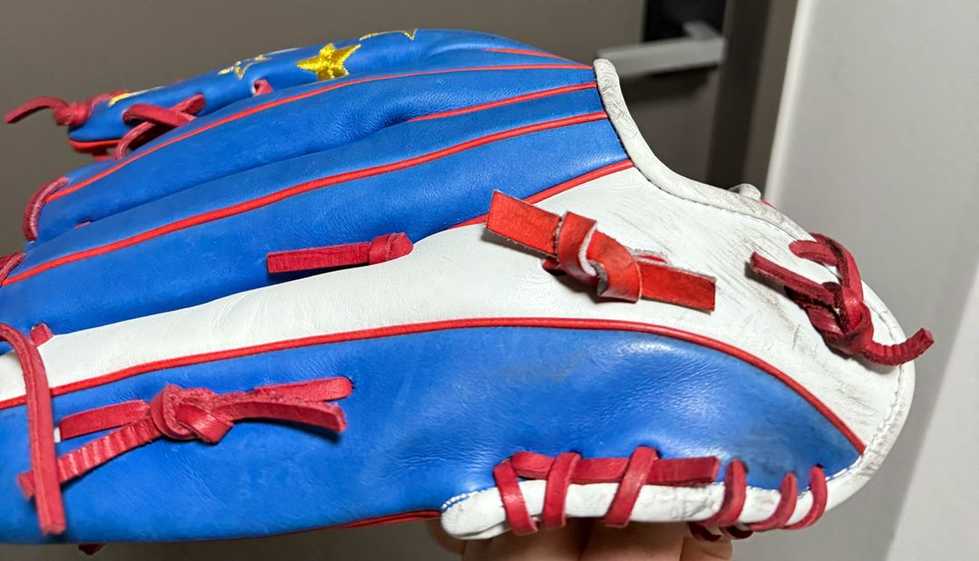 골드 어센틱 외야 야구글러브--8