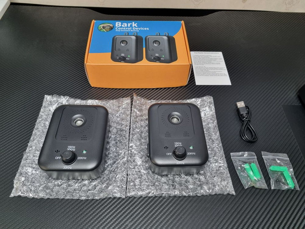 강아지 짖음 방지기 2개 일괄(초음파, 훈련 용품) 이미지