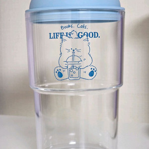 고양이 텀블러 새상품