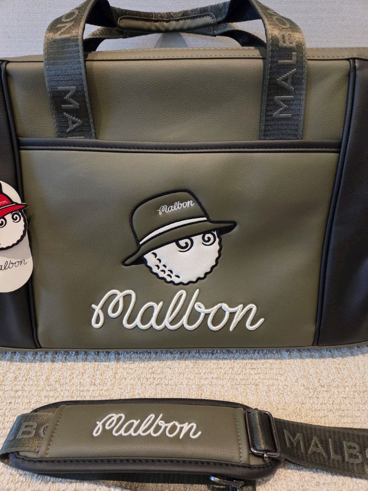 말본골프백 보스턴백 카키 이미지