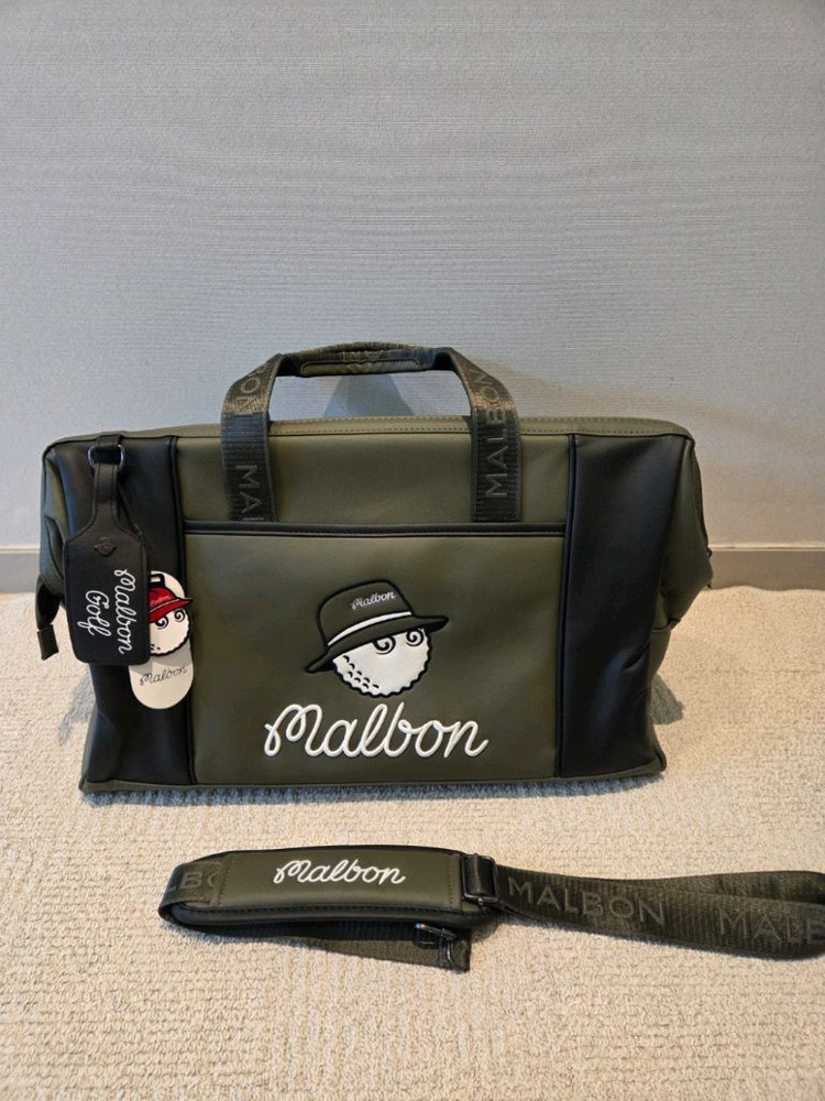 말본골프백 보스턴백 카키 이미지
