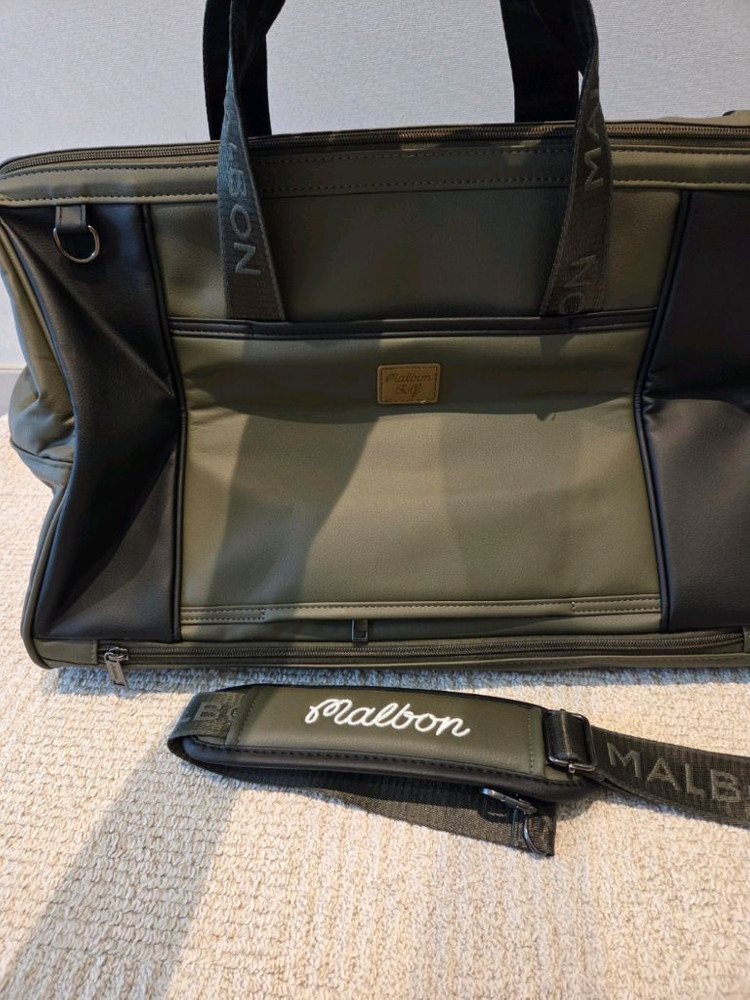 말본골프백 보스턴백 카키 이미지