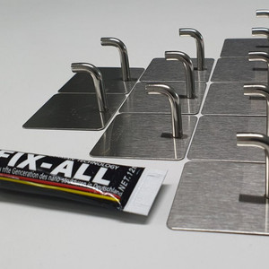 부착식 304스텐 걸이9p+접착제 포함(새상품)