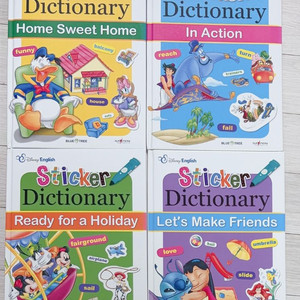 [유아영어] 디즈니 스티커 사전 4권 (세이펜가능 / 블루앤트리)
