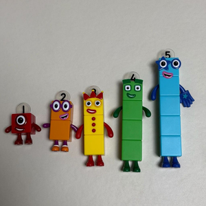 넘버블럭스 1부터 5까지의 피규어