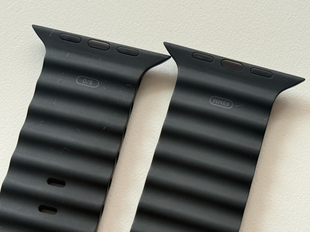 애플워치 울트라 44/45/46/49mm 오션밴드 블랙 S급 단품 판매--3