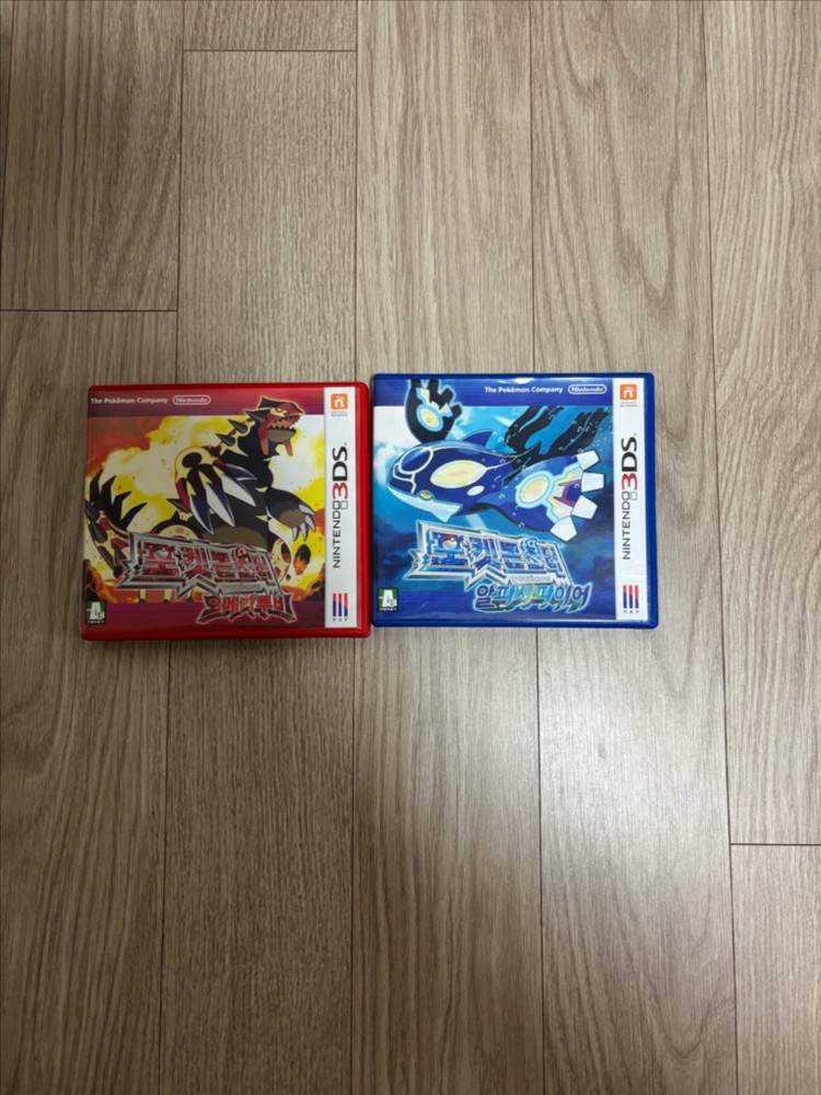 닌텐도 3ds 본체+오메가루비,알파사파이어 칩--3