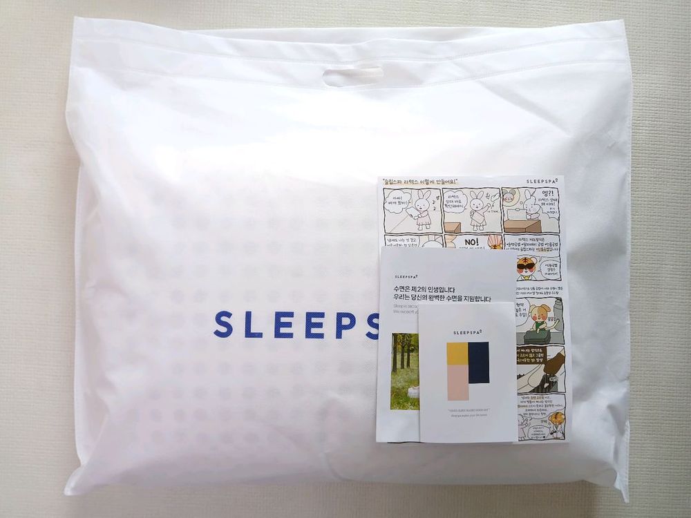 슬립스파 천연 라텍스 베개 수면 베개 배개 1회사용 이미지
