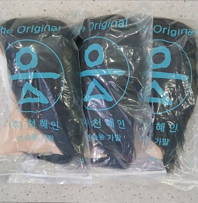 (새상품) 이용사 시험용 통가발 덧가발 천혜인--1