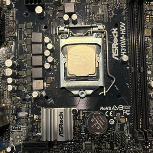 i3-8100 + H310m-HDV + 백패널