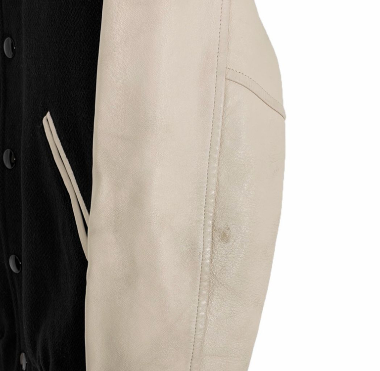 [50] 셀린느 남성 C로고 울 레더 클래식 텍스쳐드 테디 바시티 자켓 이미지