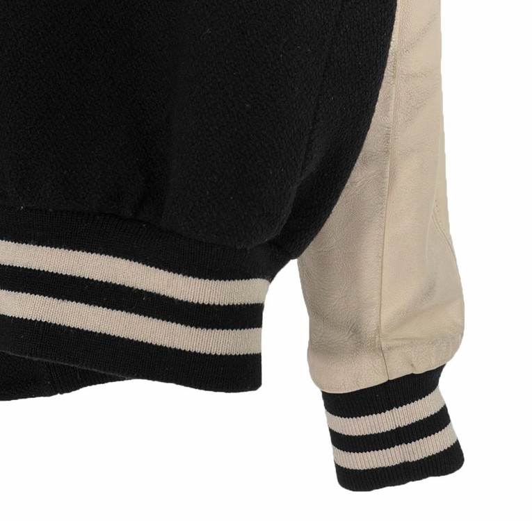 [50] 셀린느 남성 C로고 울 레더 클래식 텍스쳐드 테디 바시티 자켓 이미지