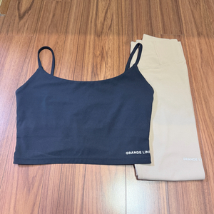 그란데라인 크롭탑 레깅스 세트 m