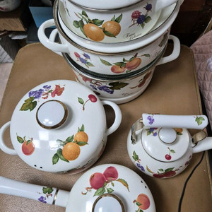 EJIRY 법랑 냄비/주전자 6종 세트