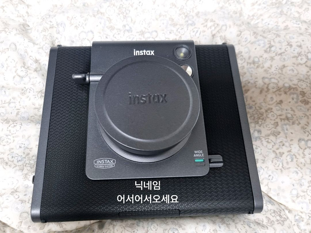 새상품 인스탁스 와이드 에보 +필름10장+나무데코 후지필름 즉석카메라 필름카메라 와이드에보--1