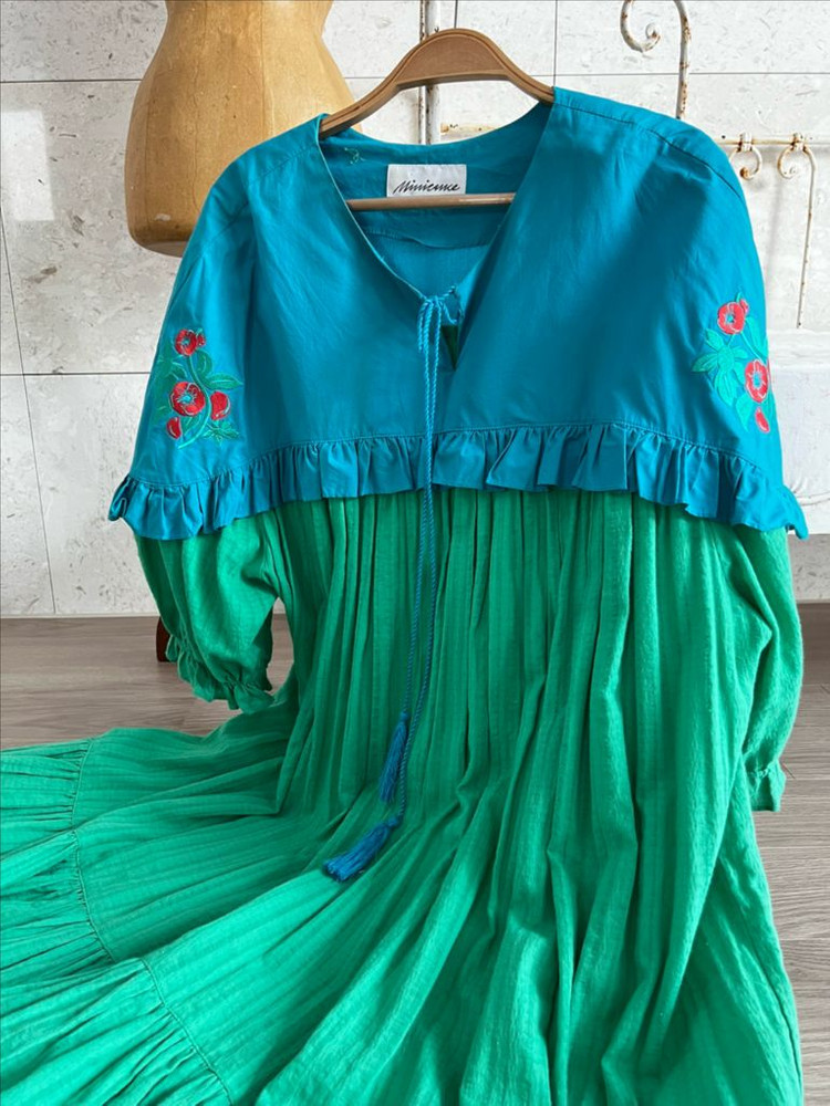 미미카위 FRUITY POPPY 롱드레스--1