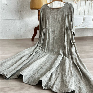 리투아니아 리넨 드레스