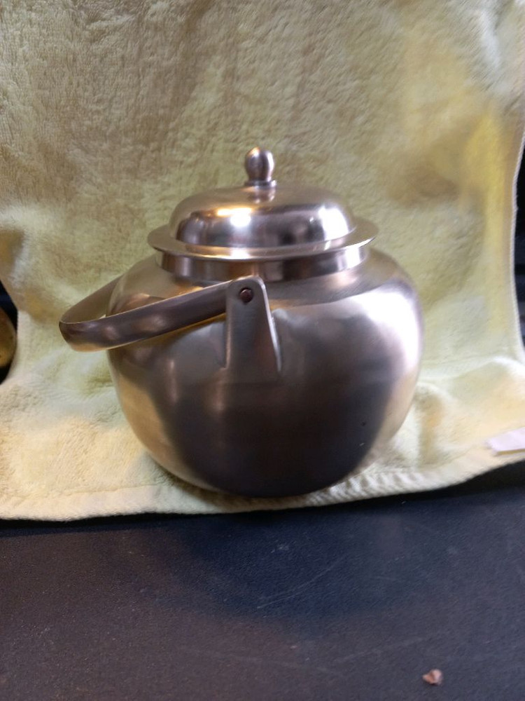 김선익 유기 주전자 놋주전자 잔잔대 놋 술잔 잔받침 공예품 만속품--2