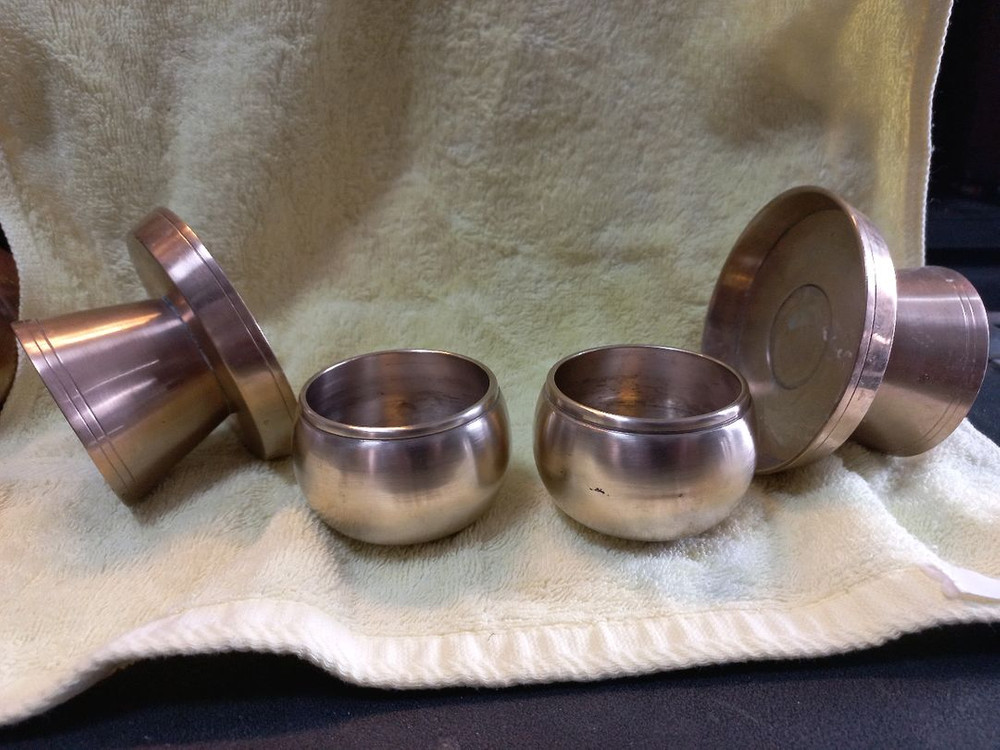 김선익 유기 주전자 놋주전자 잔잔대 놋 술잔 잔받침 공예품 만속품--5