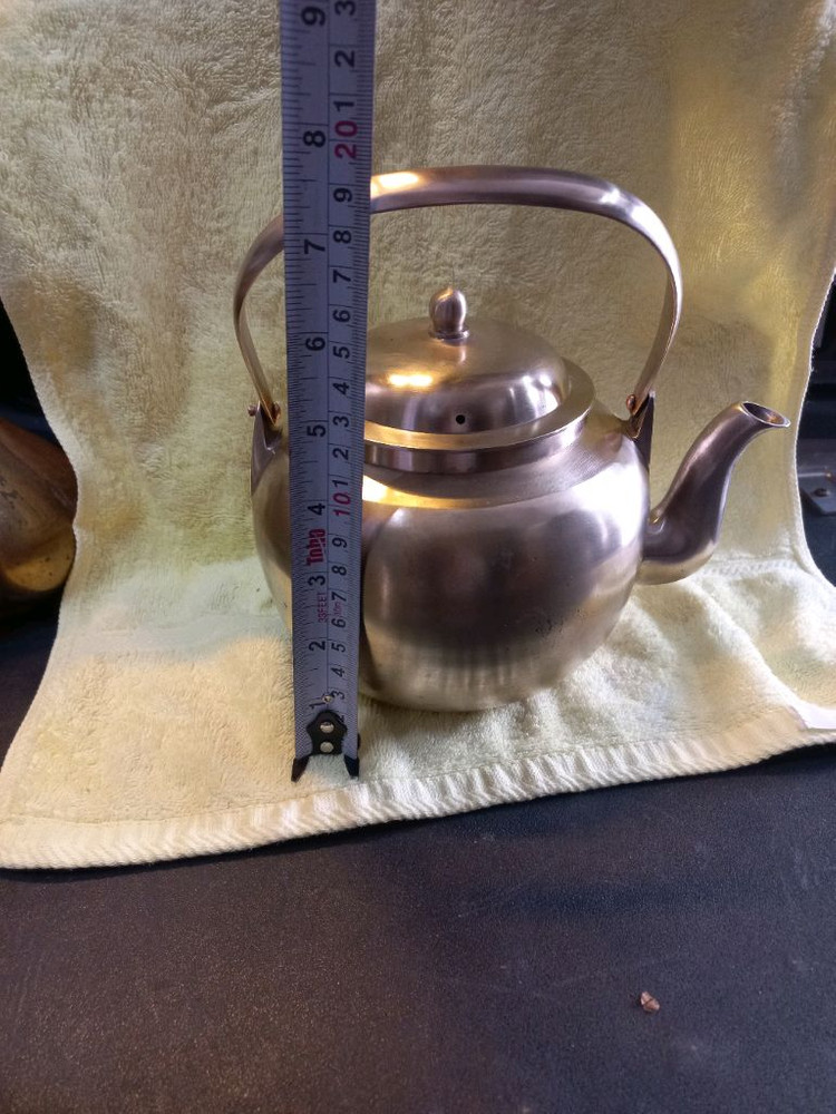 김선익 유기 주전자 놋주전자 잔잔대 놋 술잔 잔받침 공예품 만속품--7