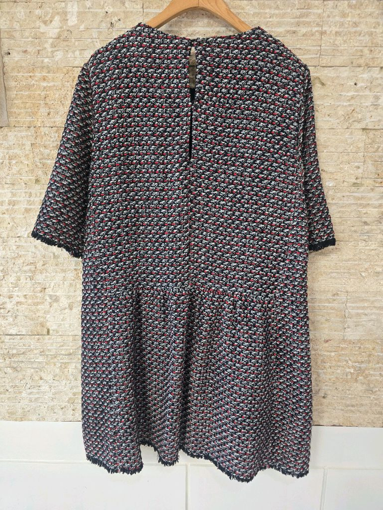 자라 트위드 반팔 원피스 M 이미지