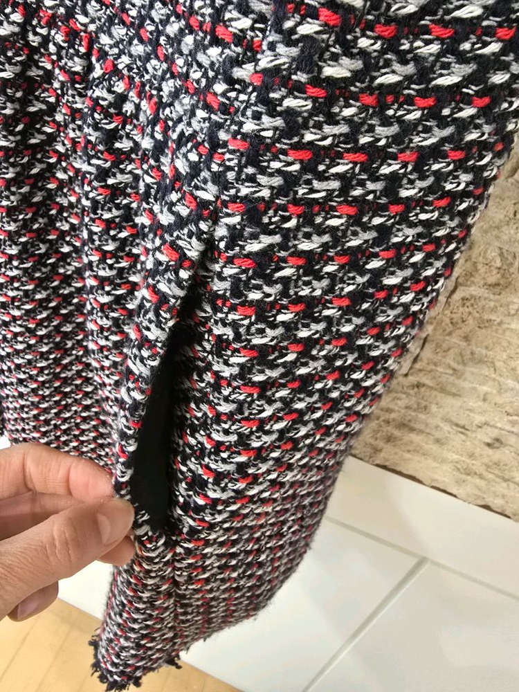 자라 트위드 반팔 원피스 M 이미지