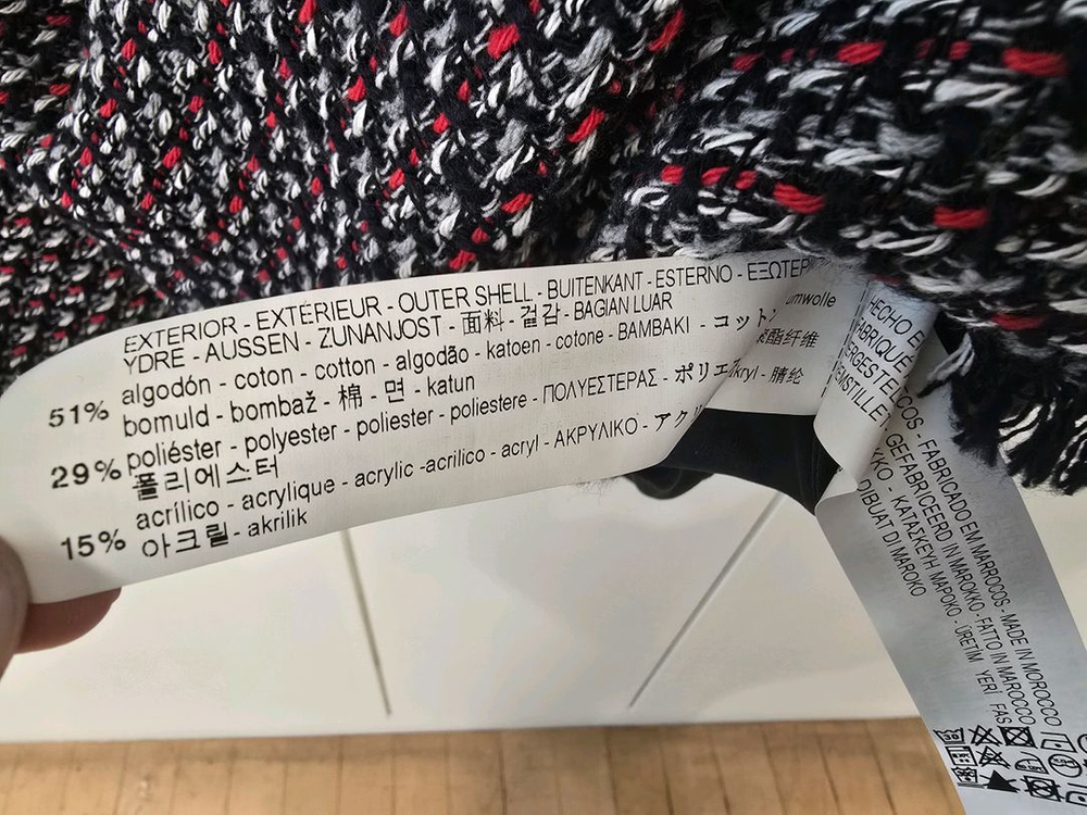 자라 트위드 반팔 원피스 M 이미지