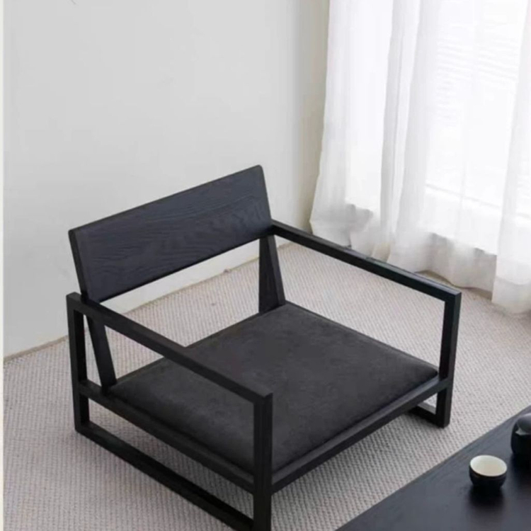 [해외직구] 블랙원목 테이블과 다도의자 세트(별도구매가능) 이미지