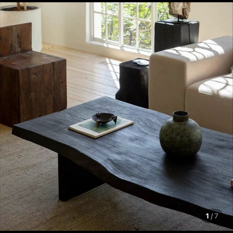 [해외직구] 블랙원목 테이블과 다도의자 세트(별도구매가능) 이미지